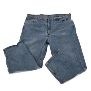 Levis 550 Mens Straight Leg Jeans 50X30 Big Tall Blue 5 Pocket Actual (48x29l